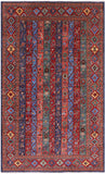 Shall Persian Gabbeh Handmade Wool Rug - 5' 1" X 8' 3" - Golden Nile