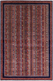 Shall Persian Gabbeh Handmade Wool Rug - 5' 11" X 9' 0" - Golden Nile