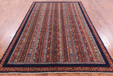 Shall Persian Gabbeh Handmade Wool Rug - 5' 11" X 9' 0" - Golden Nile