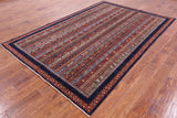 Shall Persian Gabbeh Handmade Wool Rug - 5' 11" X 9' 0" - Golden Nile