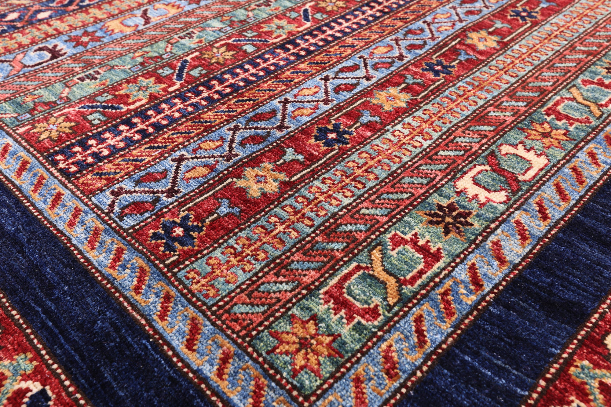 Shall Persian Gabbeh Handmade Wool Rug - 5' 11" X 9' 0" - Golden Nile