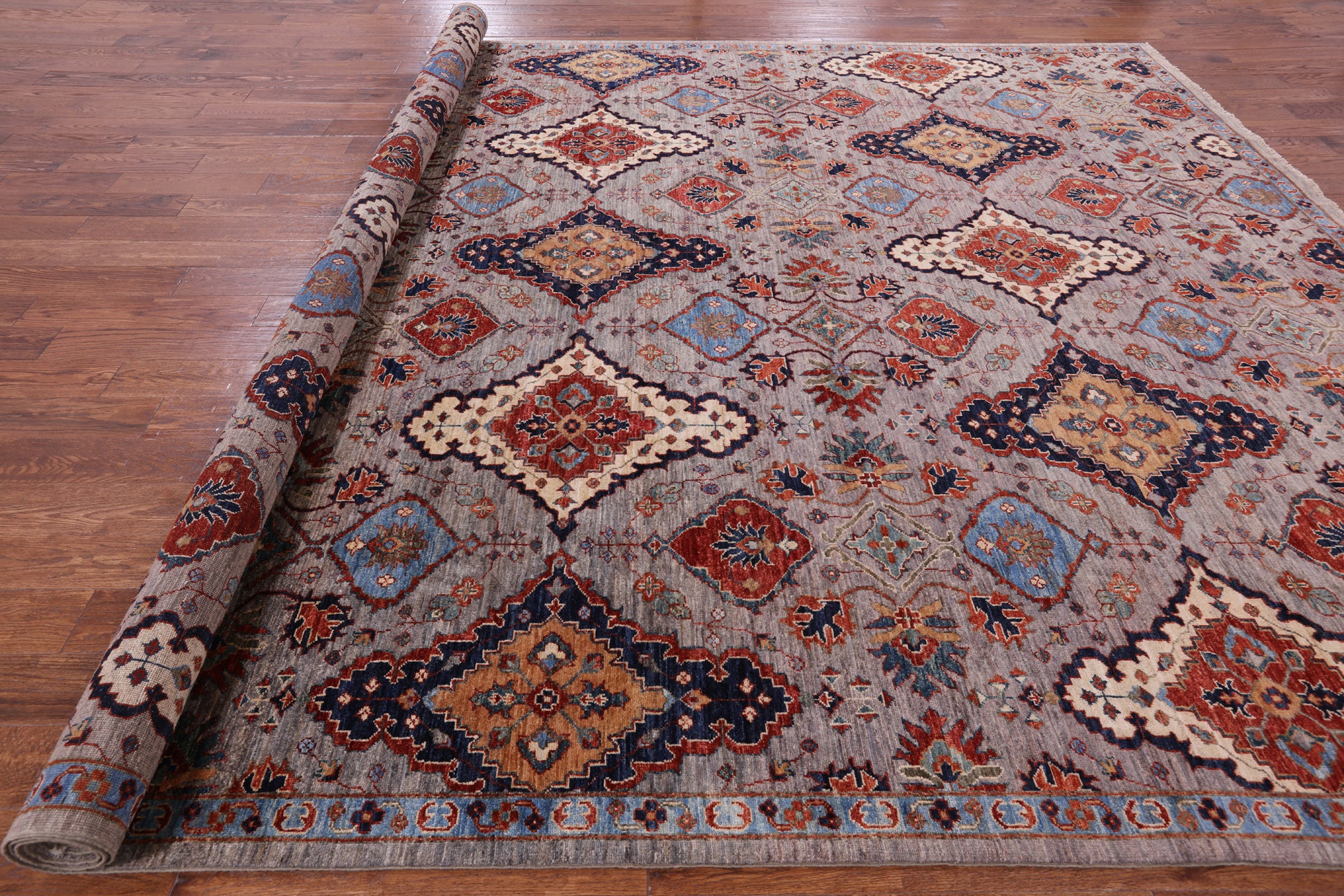 Persian Fine Serapi Handmade Wool Rug - 10' 2" X 14' 0" - Golden Nile