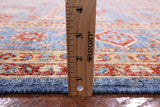 Blue Persian Fine Serapi Hand Knotted Wool Rug - 8' 10" X 11' 10" - Golden Nile