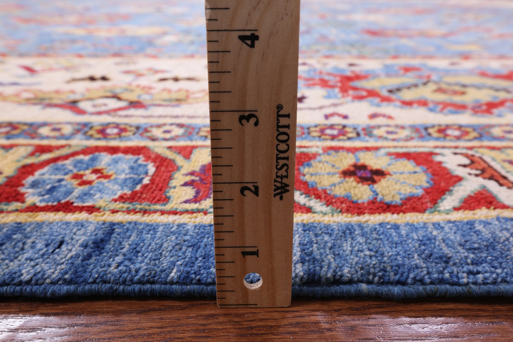 Blue Fine Serapi Handmade Wool Rug - 11' 6" X 14' 11" - Golden Nile