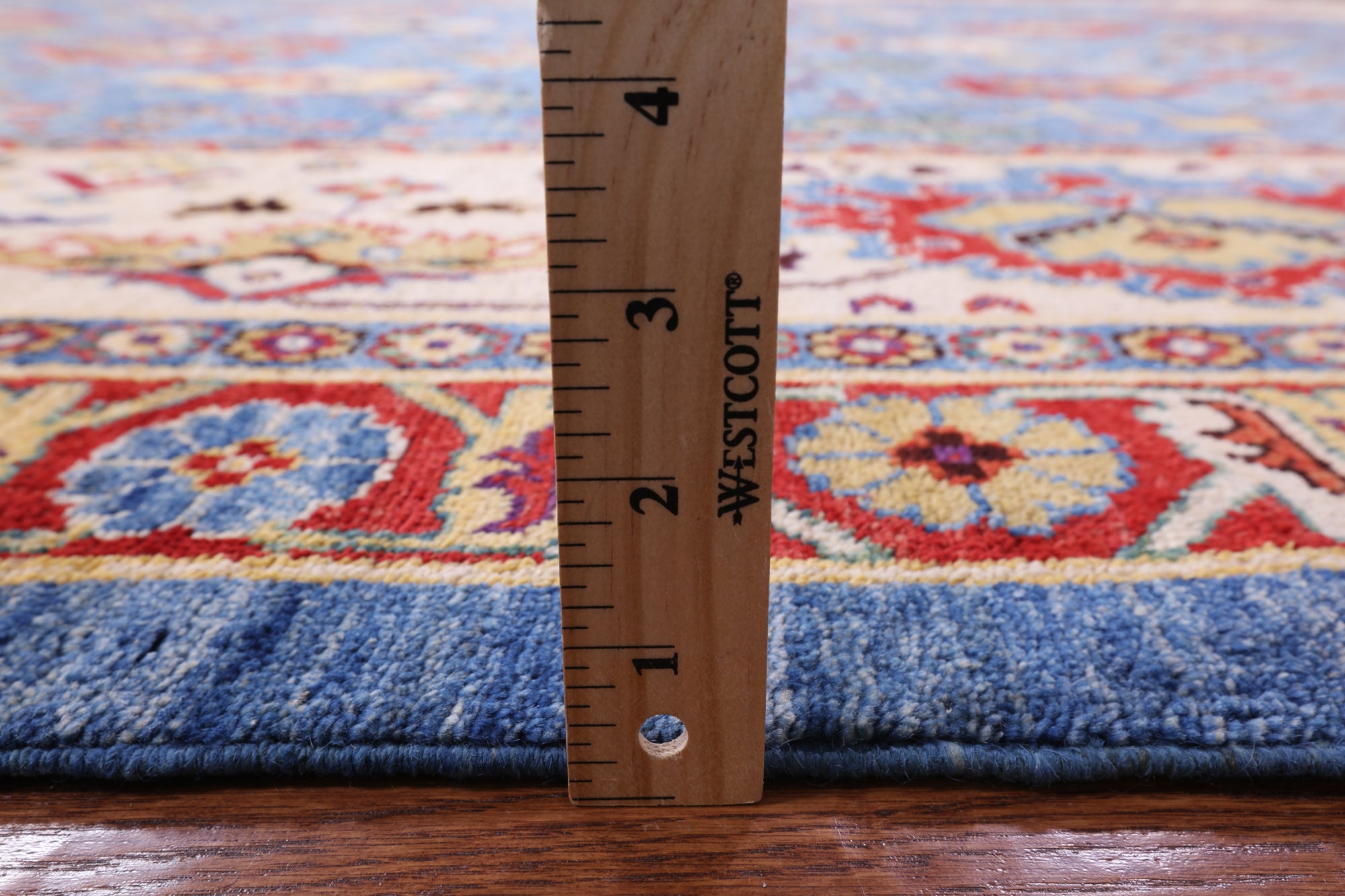 Blue Fine Serapi Handmade Wool Rug - 11' 6" X 14' 11" - Golden Nile