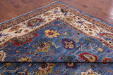 Blue Fine Serapi Handmade Wool Rug - 11' 6" X 14' 11" - Golden Nile