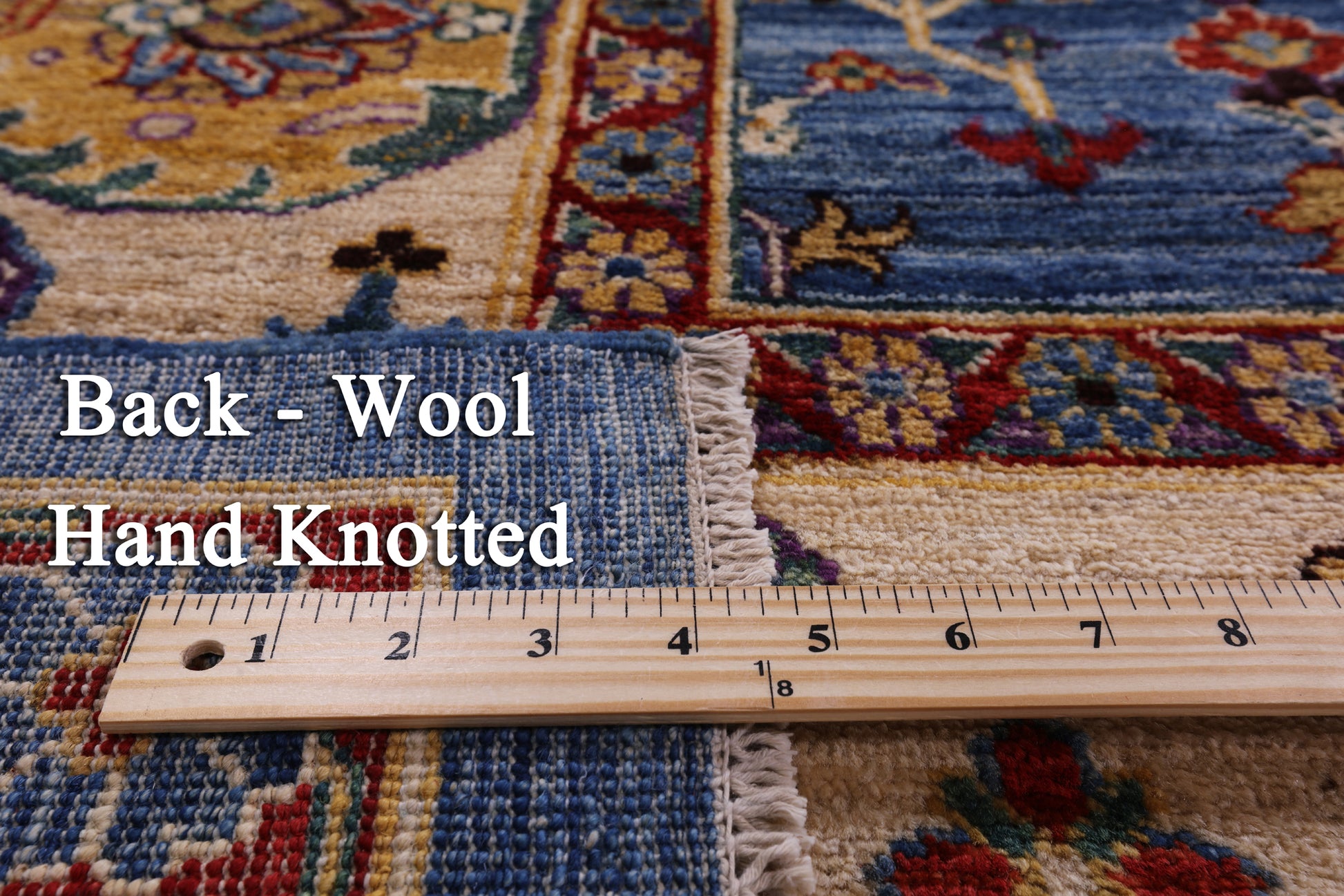 Blue Fine Serapi Handmade Wool Rug - 11' 6" X 14' 11" - Golden Nile