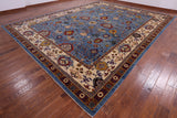 Persian Fine Serapi Hand Knotted Wool Rug - 11' 10" X 15' 4" - Golden Nile