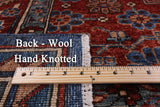 Blue Persian Fine Serapi Hand Knotted Wool Rug - 8' 2" X 9' 9" - Golden Nile