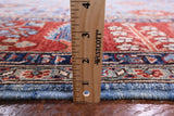 Blue Persian Fine Serapi Handmade Wool Rug - 9' 0" X 12' 7" - Golden Nile