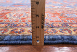 Blue Persian Fine Serapi Handmade Wool Rug - 9' 11" X 13' 7" - Golden Nile