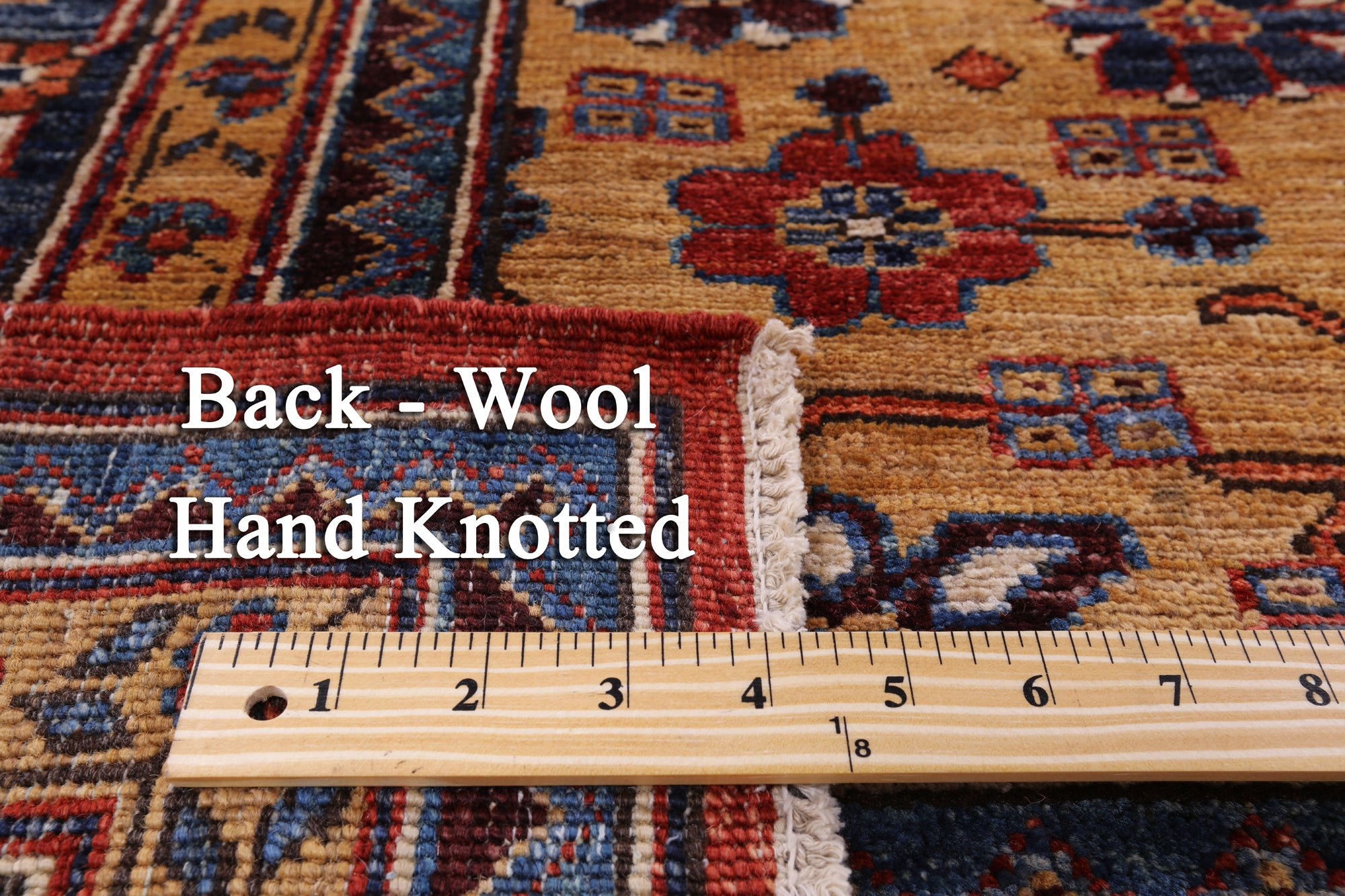 Red Persian Fine Serapi Hand Knotted Wool Rug - 8' 11" X 11' 6" - Golden Nile