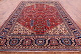 Red Persian Fine Serapi Handmade Wool Rug - 8' 11" X 11' 10" - Golden Nile