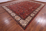 Persian Fine Serapi Hand Knotted Wool Rug - 12' 1" X 15' 2" - Golden Nile