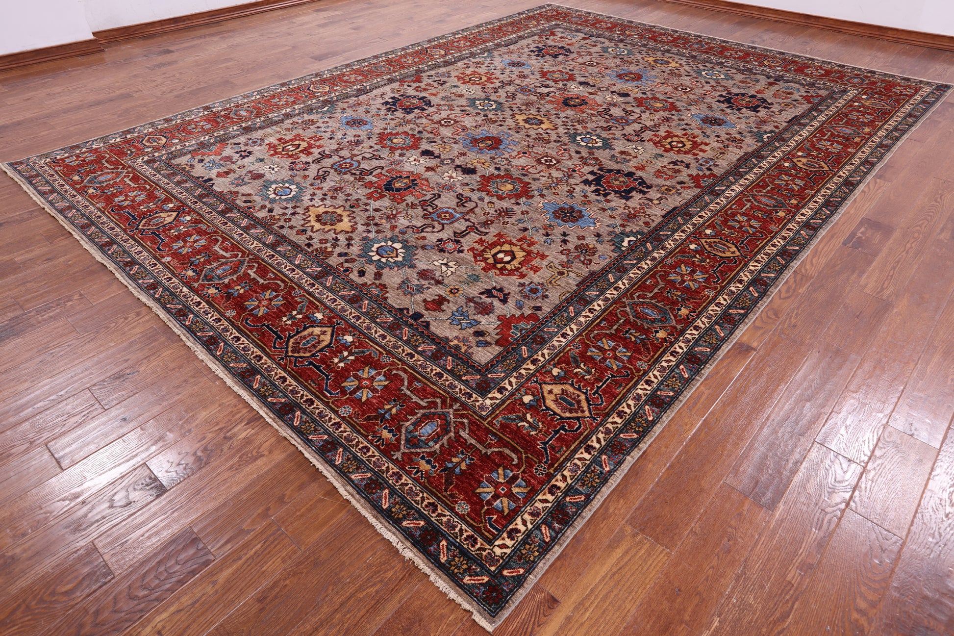 Persian Fine Serapi Hand Knotted Wool Rug - 10' 2" X 13' 10" - Golden Nile