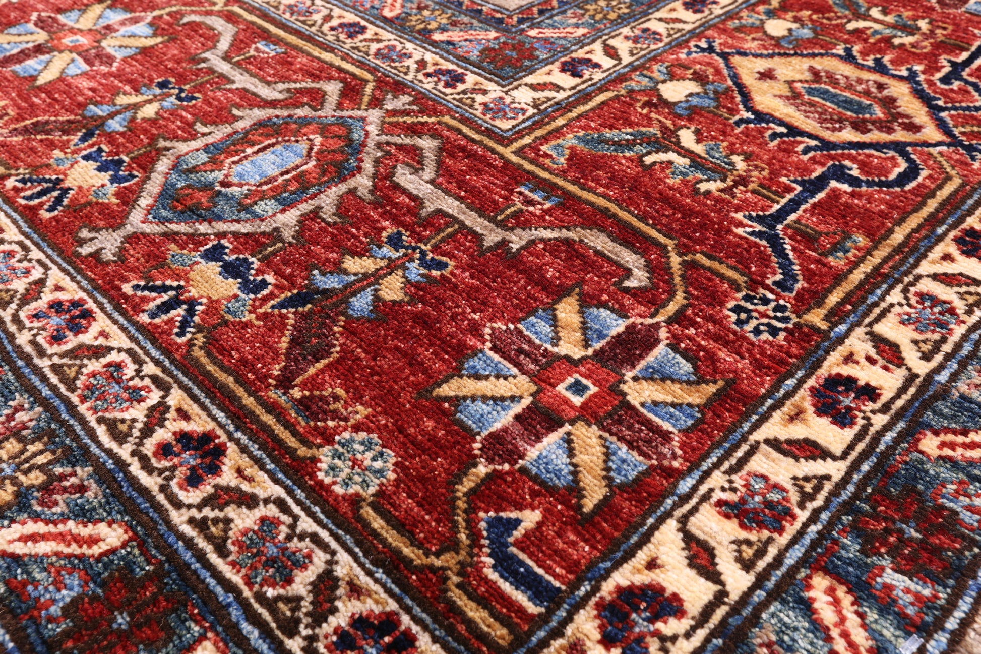 Persian Fine Serapi Hand Knotted Wool Rug - 10' 2" X 13' 10" - Golden Nile