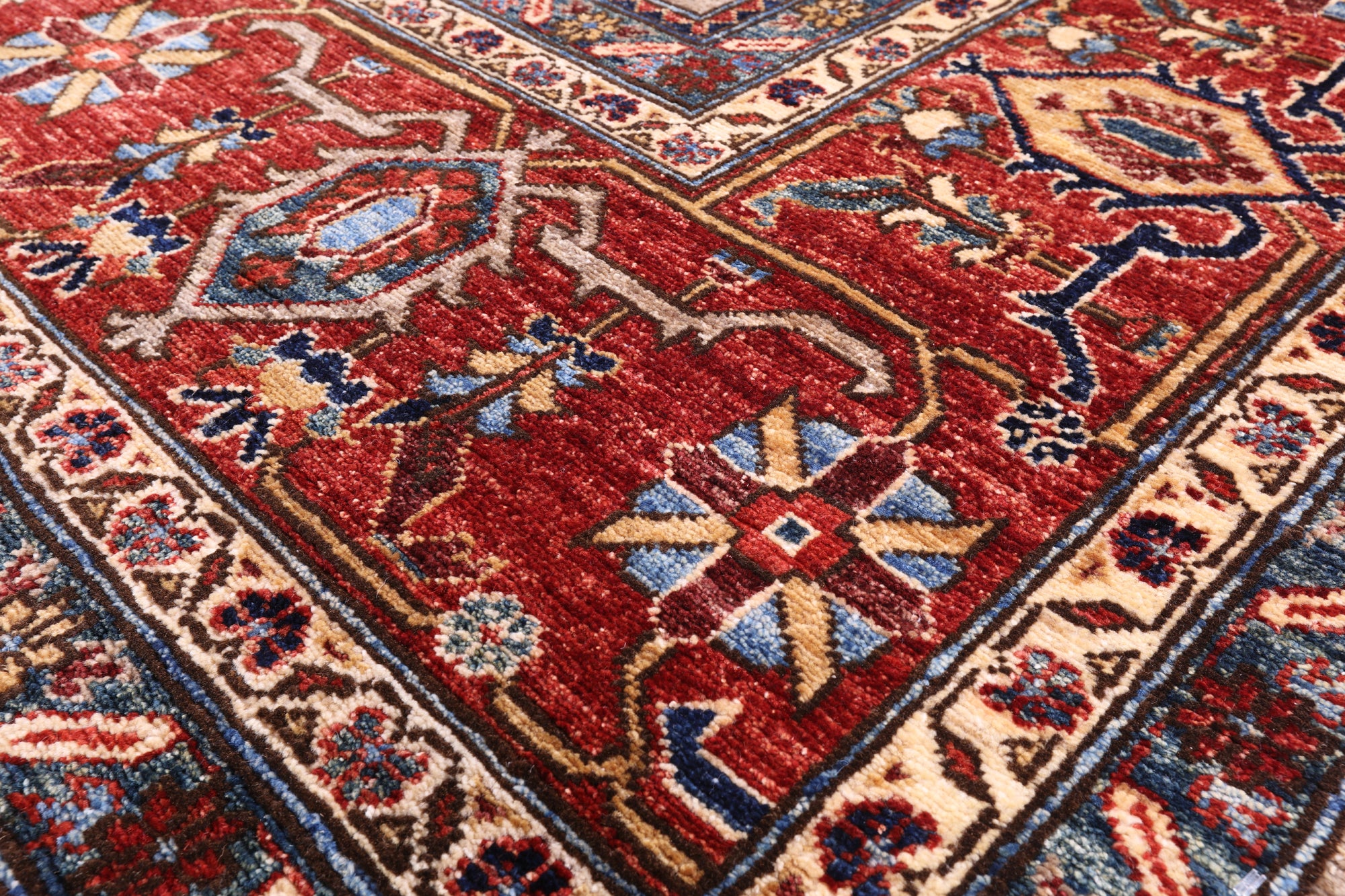 Persian Fine Serapi Hand Knotted Wool Rug - 10' 2" X 13' 10" - Golden Nile