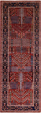 Persian Fine Serapi Hand Knotted Wool Runner Rug - 4' 2" X 11' 8" - Golden Nile