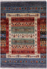 Tribal Persian Gabbeh Hand Knotted Wool Rug - 3' 3" X 4' 7" - Golden Nile