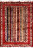Shall Persian Gabbeh Handmade Wool Rug - 2' 11" X 3' 11" - Golden Nile