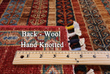 Shall Persian Gabbeh Handmade Wool Rug - 2' 11" X 3' 11" - Golden Nile