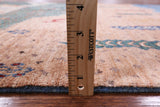 Persian Gabbeh Handmade Wool Rug - 4' 0" X 5' 8" - Golden Nile