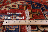 Red Turkmen Ersari Hand Knotted Wool Rug - 5' 9" X 8' 2" - Golden Nile