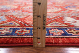 Red Turkmen Ersari Hand Knotted Wool Rug - 5' 9" X 8' 2" - Golden Nile