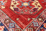 Turkmen Ersari Handmade Wool Rug - 3' 3" X 4' 11" - Golden Nile