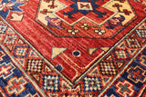 Turkmen Ersari Handmade Wool Rug - 3' 2" X 4' 11" - Golden Nile