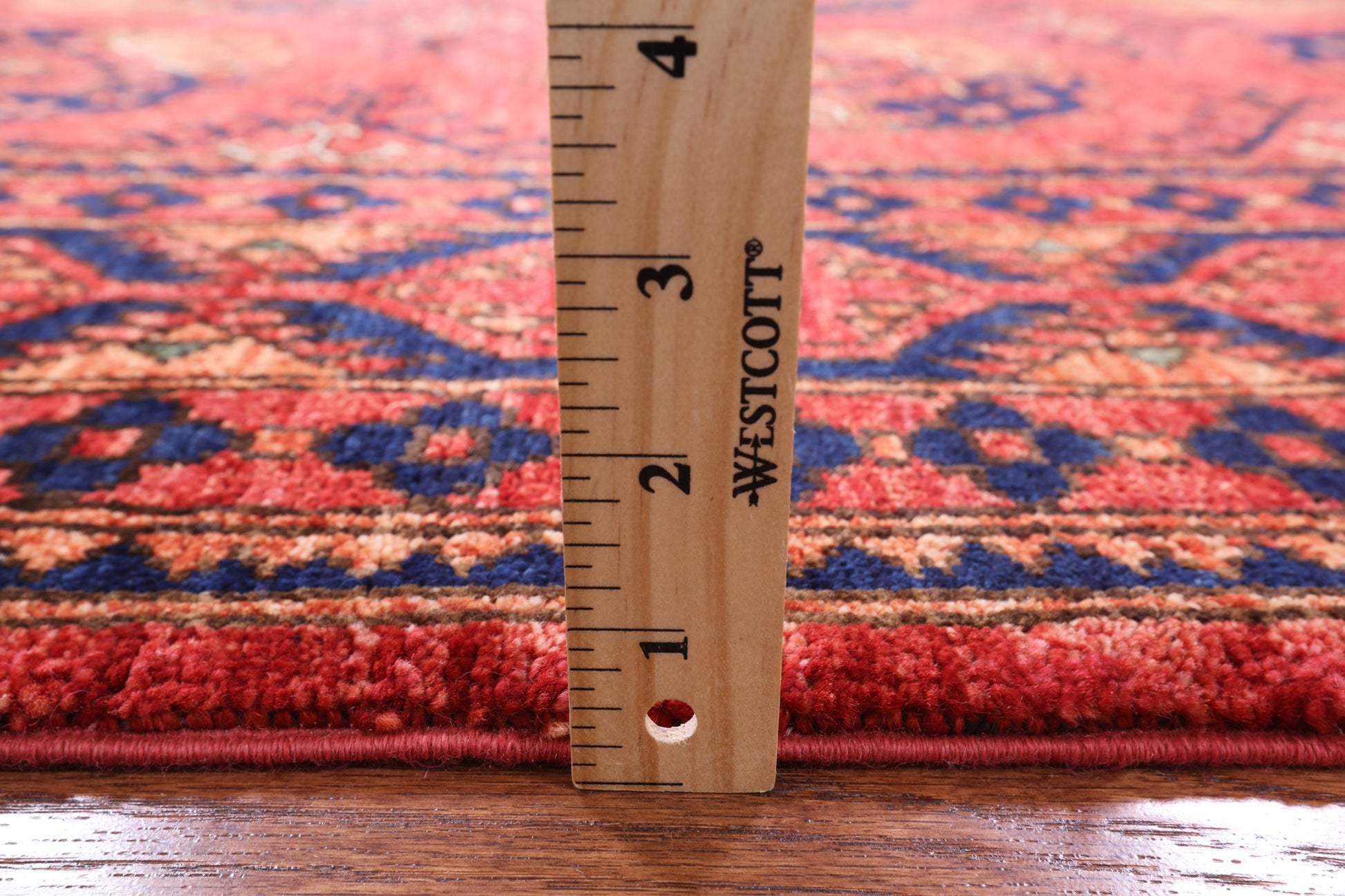 Red Turkmen Ersari Handmade Wool On Wool Rug - 6' 5" X 10' 0" - Golden Nile