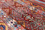 Khorjin Persian Gabbeh Hand Knotted Wool Rug - 3' 11" X 5' 10" - Golden Nile