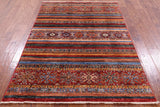 Khorjin Persian Gabbeh Handmade Wool Rug - 4' 3" X 6' 0" - Golden Nile