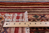 Khorjin Persian Gabbeh Handmade Wool Rug - 4' 0" X 6' 0" - Golden Nile