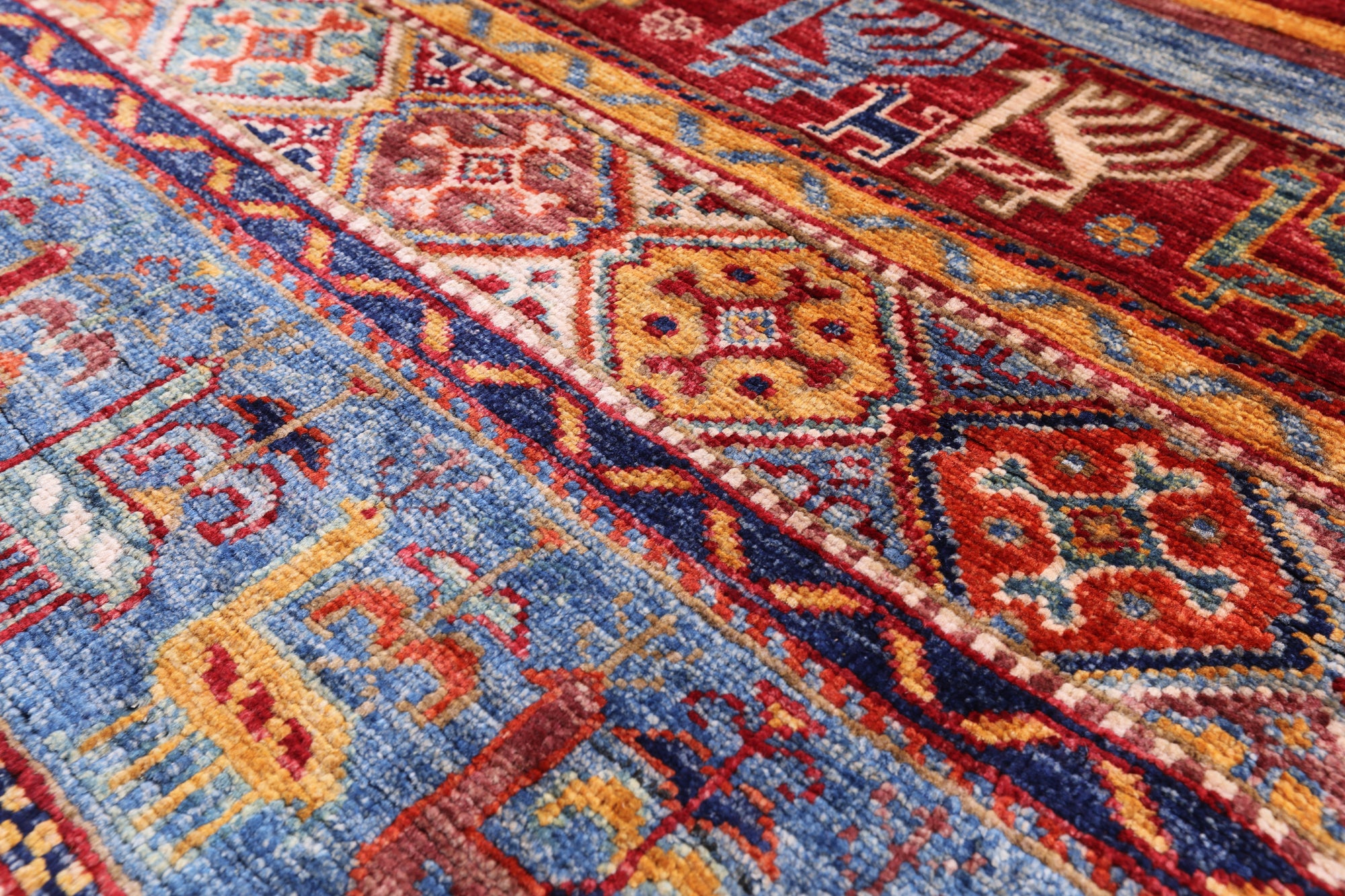 Tribal Persian Gabbeh Handmade Wool Rug - 3' 11" X 5' 11" - Golden Nile