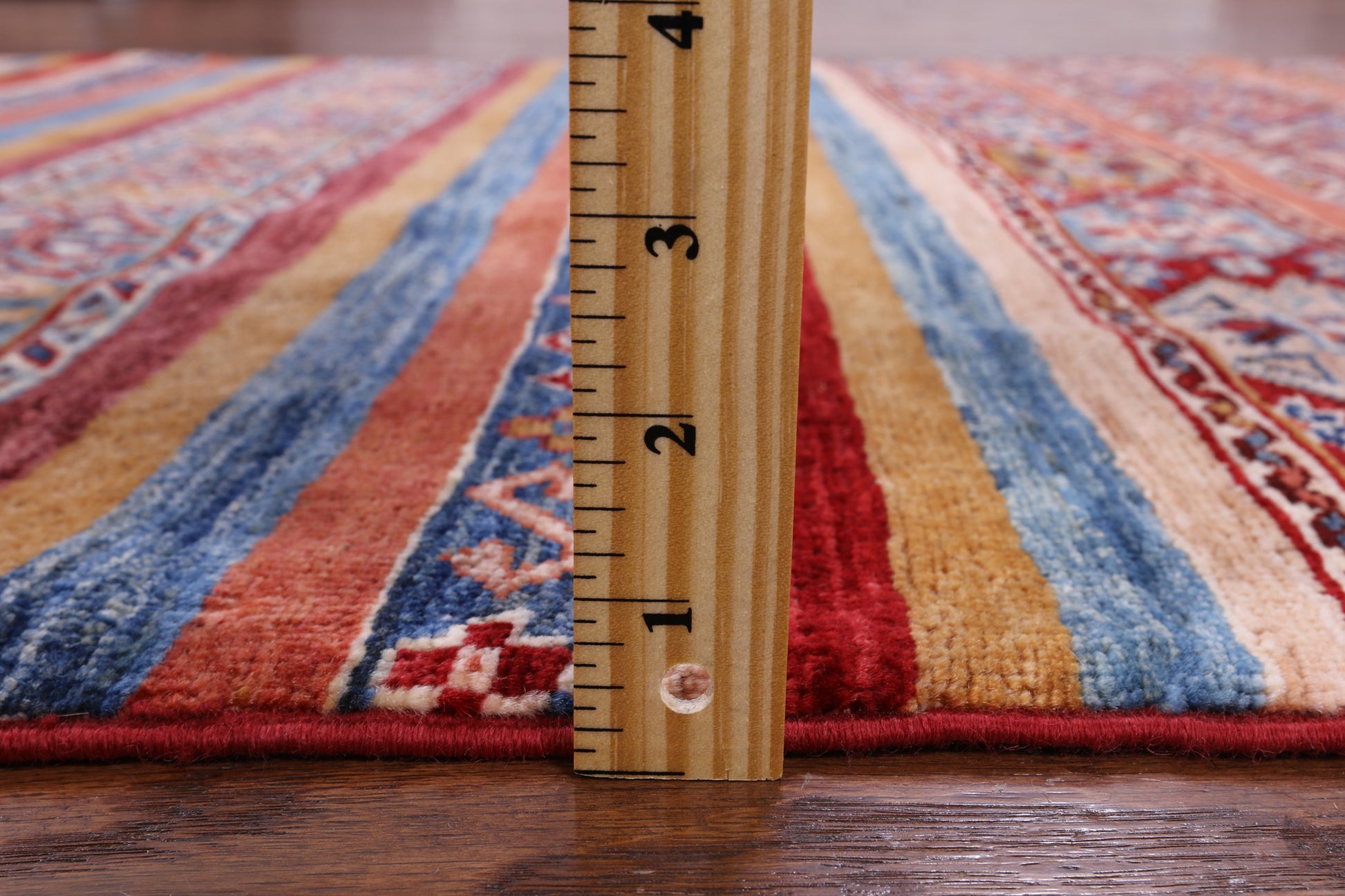 Khorjin Persian Gabbeh Handmade Wool Rug - 3' 11" X 5' 7" - Golden Nile