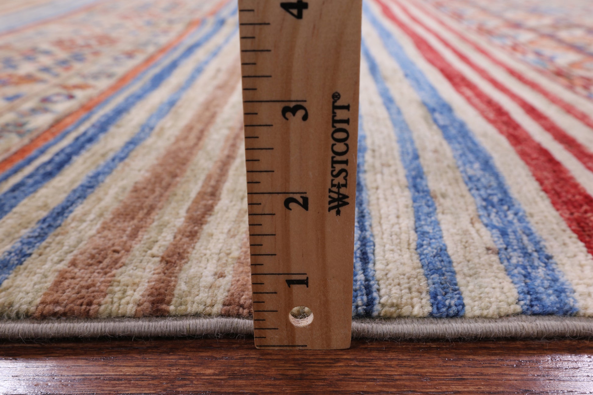 Khorjin Persian Gabbeh Handmade Wool Rug - 4' 0" X 6' 2" - Golden Nile
