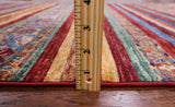 Khorjin Persian Gabbeh Handmade Wool Rug - 4' 2" X 6' 0" - Golden Nile