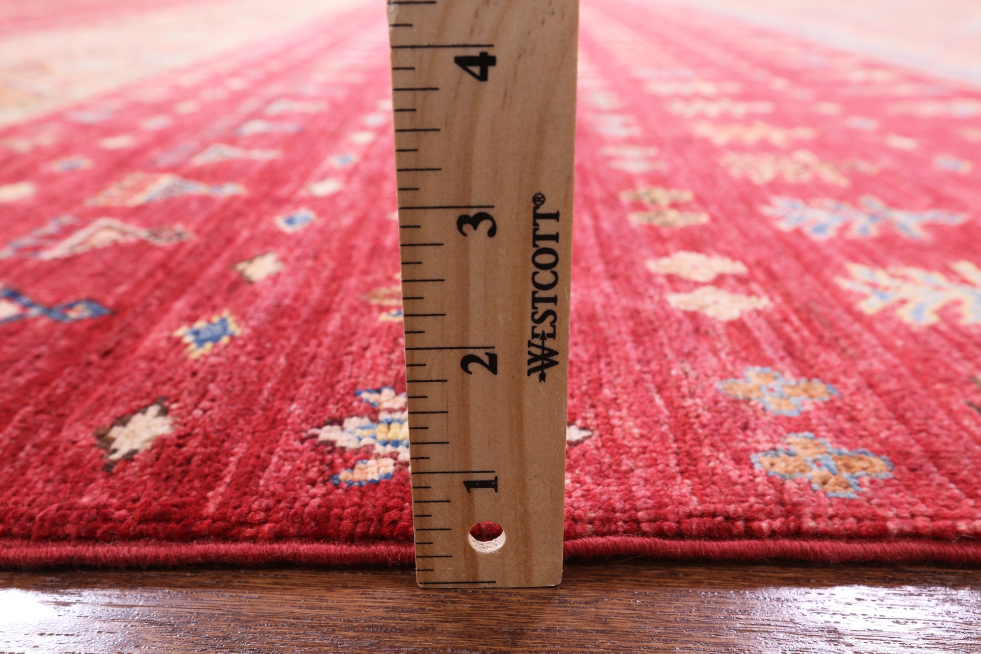 Red Tribal Khorjin Persian Gabbeh Hand Knotted Wool Rug - 8' 2" X 11' 6" - Golden Nile