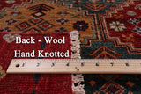 Red Khorjin Persian Gabbeh Hand Knotted Wool Rug - 8' 3" X 11' 4" - Golden Nile