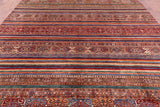 Tribal Khorjin Persian Gabbeh Handmade Wool Rug - 9' 2" X 11' 11" - Golden Nile