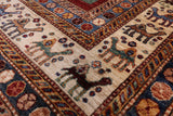 Tribal Persian Gabbeh Handmade Wool Rug - 8' 3" X 10' 0" - Golden Nile