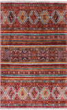 Khorjin Persian Gabbeh Hand Knotted Wool Rug - 3' 10" X 6' 1" - Golden Nile