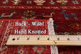 Tribal Persian Gabbeh Handmade Wool Rug - 4' 0" X 5' 11" - Golden Nile