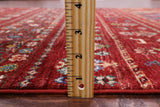 Tribal Persian Gabbeh Handmade Wool Rug - 4' 0" X 5' 11" - Golden Nile