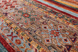 Khorjin Persian Gabbeh Hand Knotted Wool Rug - 4' 0" X 6' 3" - Golden Nile