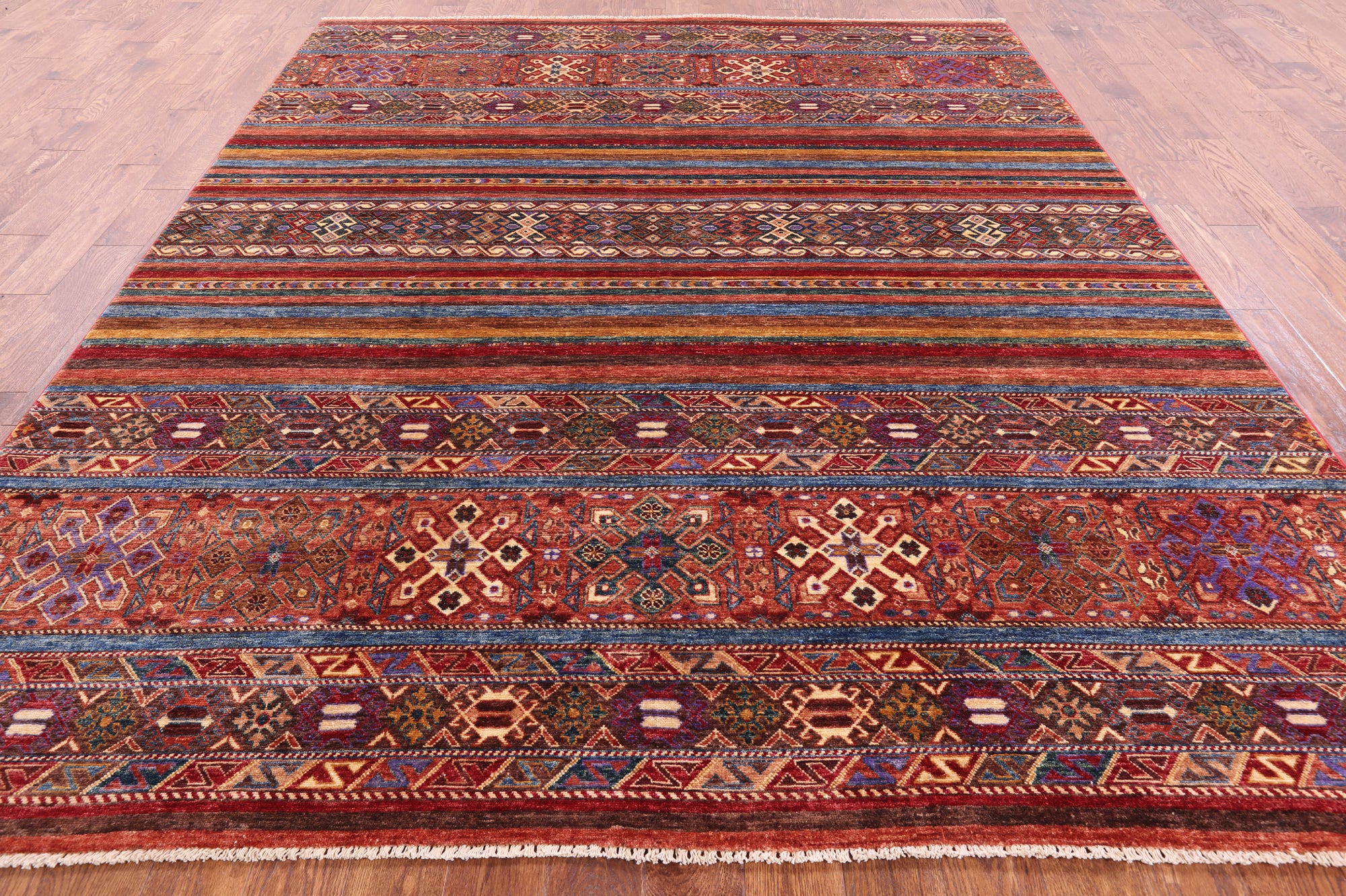 Khorjin Persian Gabbeh Handmade Wool Rug - 8' 3" X 10' 0" - Golden Nile