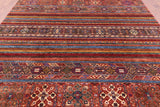 Khorjin Persian Gabbeh Handmade Wool Rug - 8' 3" X 10' 0" - Golden Nile