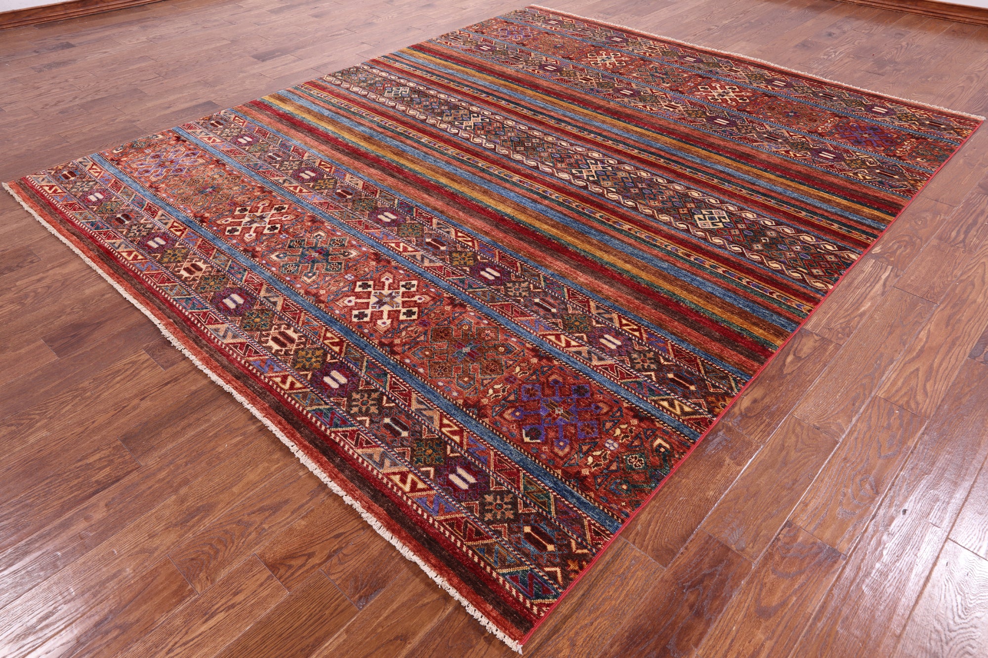 Khorjin Persian Gabbeh Handmade Wool Rug - 8' 3" X 10' 0" - Golden Nile