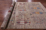 Tribal Persian Gabbeh Hand Knotted Wool Rug - 6' 7" X 9' 8" - Golden Nile